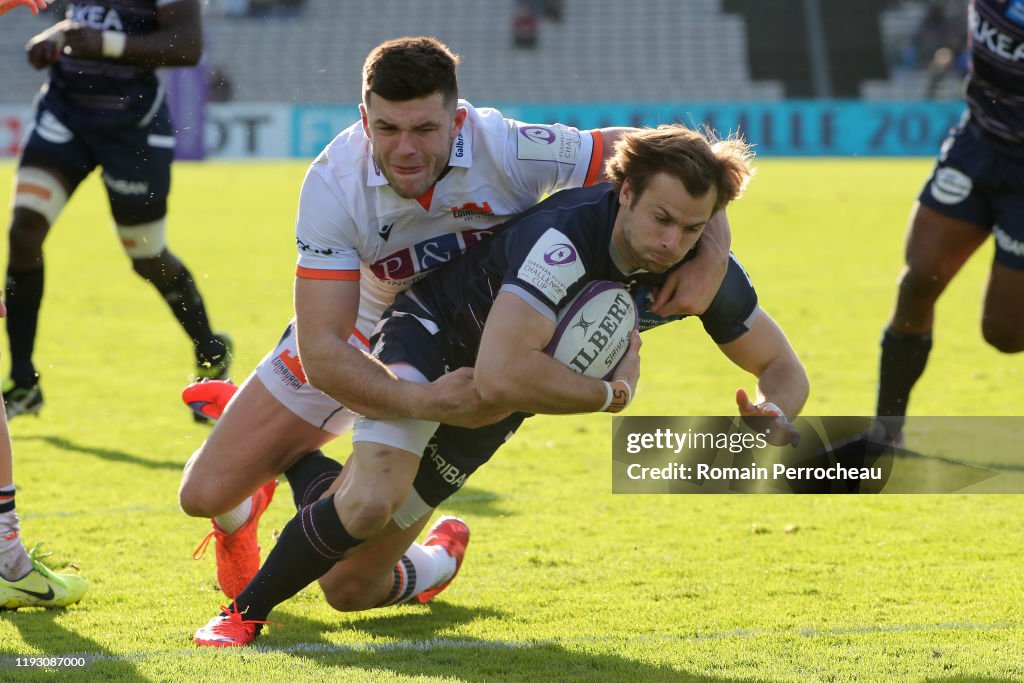 Bordeaux Begles v Edinburgh Rugby - European Rugby Challenge Cup