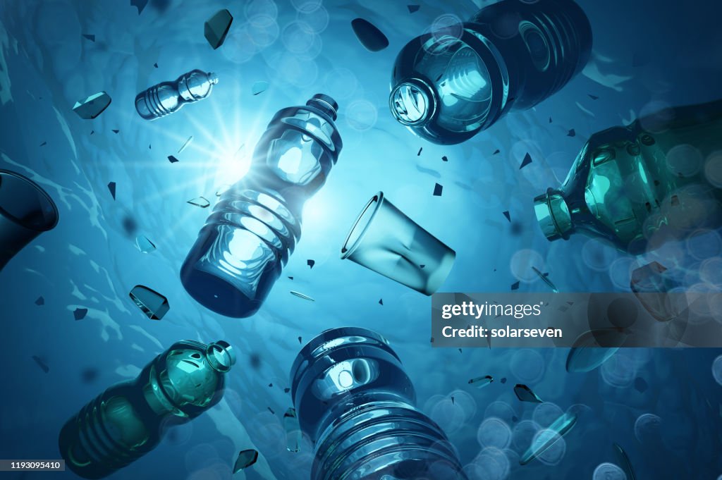 Contaminación del océano plástico y microplásticos