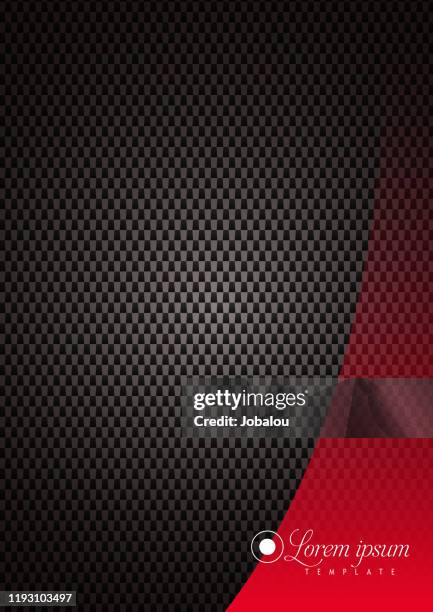 dark dots texture background with elegant red over design element - abstract black stock illustrations