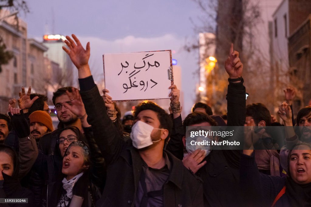 Vigil For Victims Of UIA Flight 752 Held In Tehran