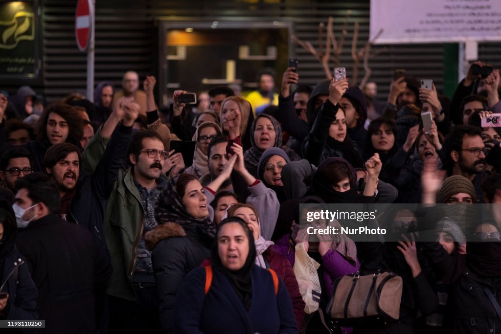 Vigil For Victims Of UIA Flight 752 Held In Tehran