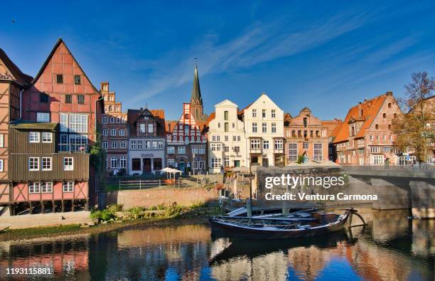 stintmarkt of lüneburg, germany - lunebourg photos et images de collection