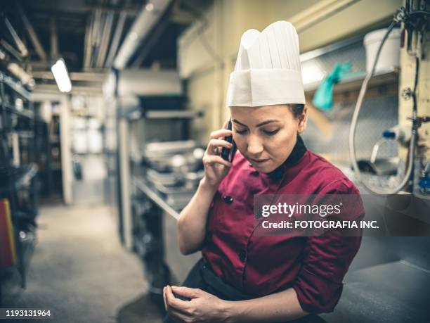 Chef Phone Chef Talking On Phone Photos and Premium High Res Pictures - Getty Images