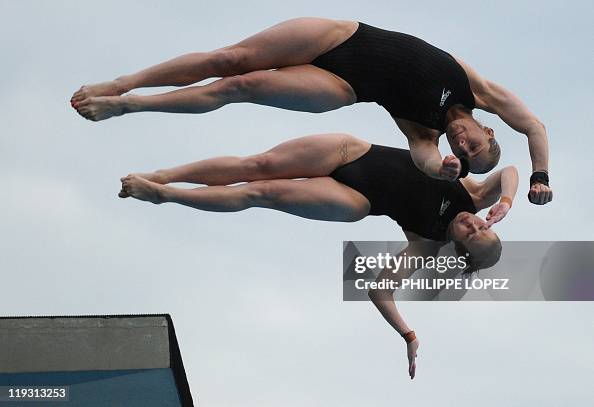 Australia's Alexandra Croak and Melissa Wu compete in the final of ...