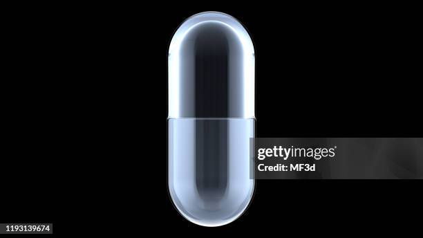 abstract empty capsule digital concept - tablet 3d stock pictures, royalty-free photos & images