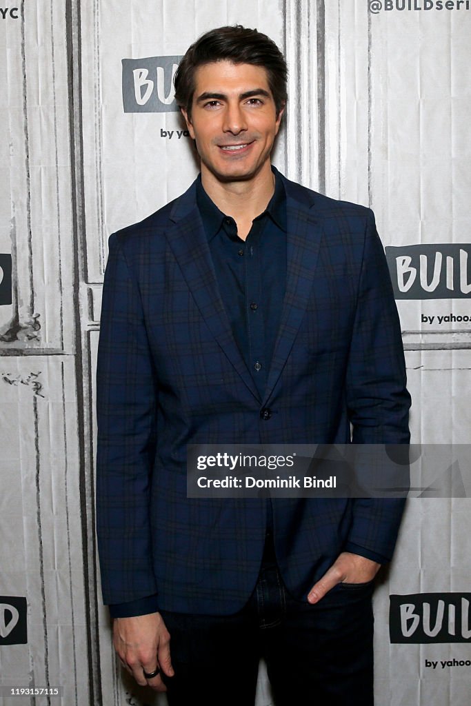Brandon Routh attends the Build Series to discuss 'Crisis on Infinite ...