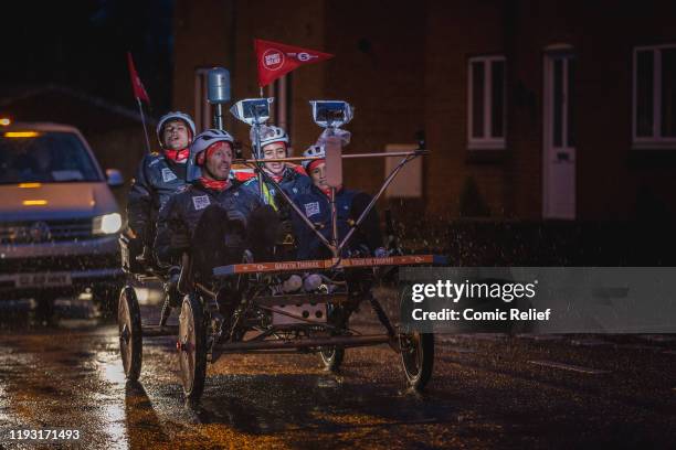 Former Welsh and British Lions rugby captain Gareth Thomas on Day 2 of the Tour De Trophy challenge in aid of Sport Relief. Cycling from Cardiff to...