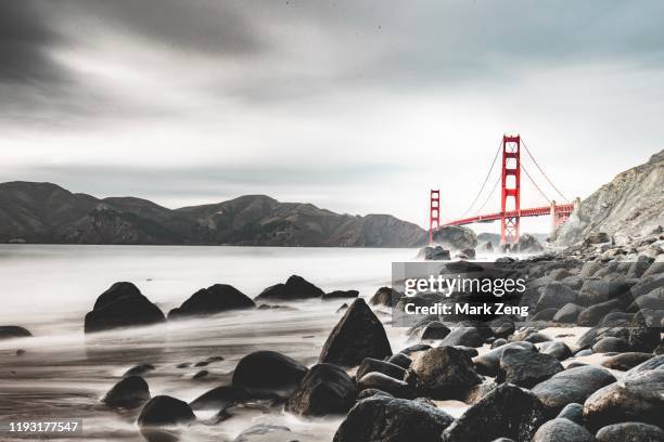 golden gate bridge in san francisco - golden gate bridge night stock-fotos und bilder