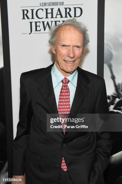 Clint Eastwood attends "Richard Jewell" Atlanta screening at Rialto Center for the Arts on December 10, 2019 in Atlanta< Georgia.