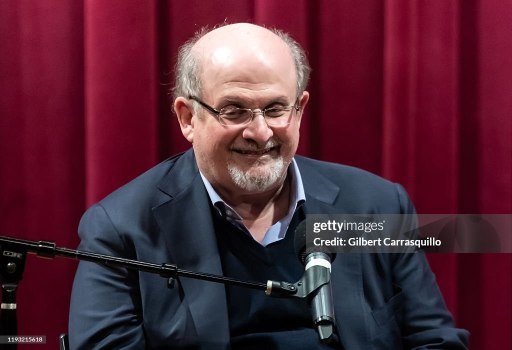 Salman Rushdie Signs Copies Of  "Quichotte"