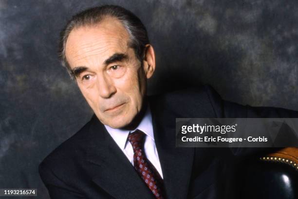 Lawyer Robert Badinter poses during a portrait session in Paris, France on 10/20/.