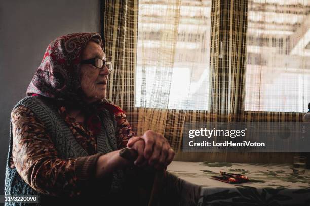 portrait of sad old woman - 109 stock pictures, royalty-free photos & images