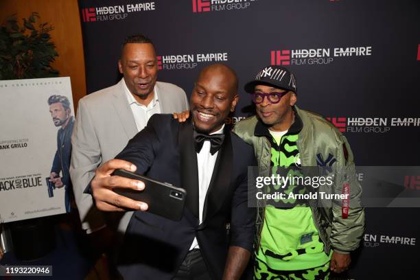 Deon Taylor, Tyrese Gibson and Spike Lee arrive at the 51st NAACP Image Awards FYC Screening Series Presents a Special Screening of BLACK AND BLUE...