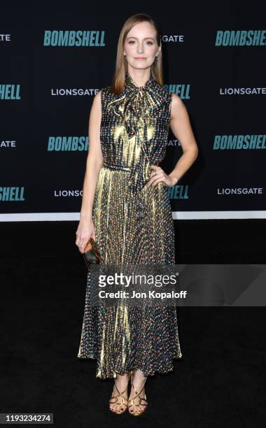 Ahna O'Reilly attends Special Screening Of Liongate's "Bombshell" at Regency Village Theatre on December 10, 2019 in Westwood, California.