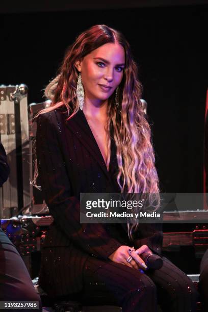 Belinda poses for a photo during the press conference of 'Hoy No Me Puedo Levantar' at Centro Cultural Teatro 1 on December 10, 2019 in Mexico City,...