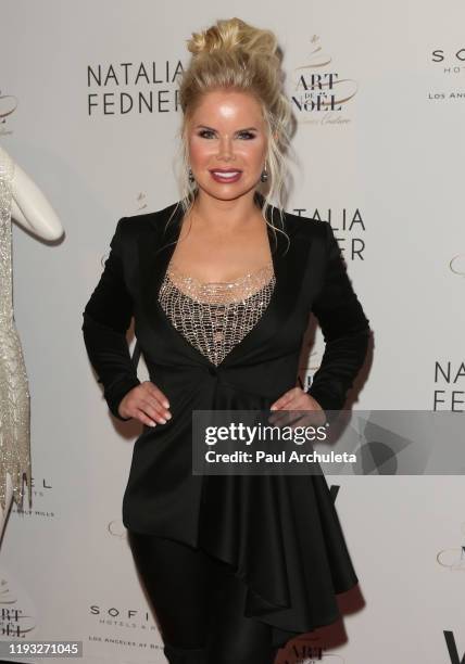 Actress Crystal Hunt attends the "Christmas Couture" Design Experience and Unveiling at Sofitel Los Angeles At Beverly Hills on December 10, 2019 in...