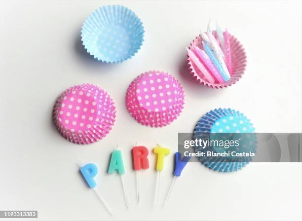 party concept - forma de queque imagens e fotografias de stock