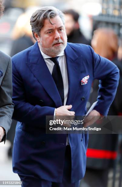 Michael Fawcett attends a Service of Thanksgiving for the life and work of Sir Donald Gosling at Westminster Abbey on December 11, 2019 in London,...