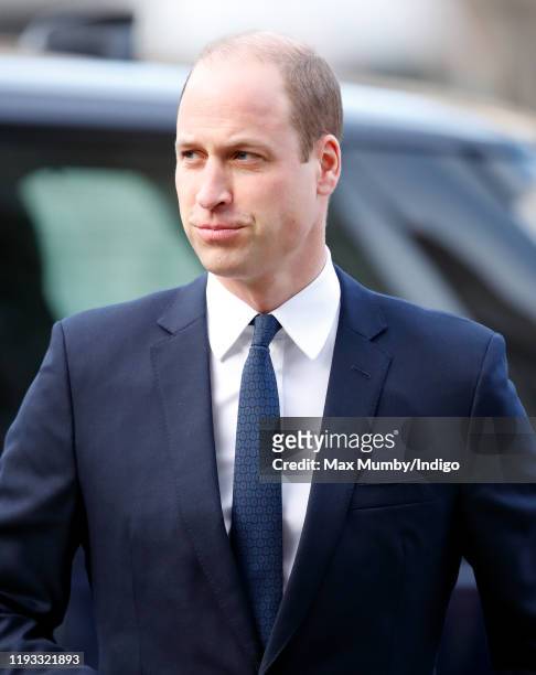 Prince William, Duke of Cambridge attends a Service of Thanksgiving for the life and work of Sir Donald Gosling at Westminster Abbey on December 11,...