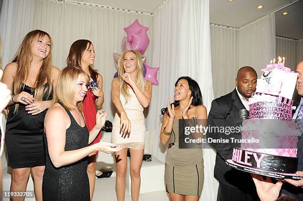 Ashley Tisdale celebrates her 26th birthday at Pure Nightclub on July 15, 2011 in Las Vegas, Nevada.