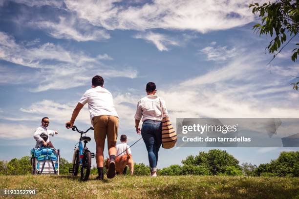 family with the sky. - dominican ethnicity stock pictures, royalty-free photos & images