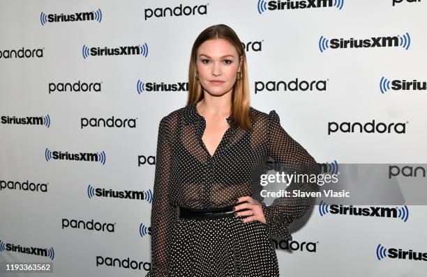 Actress Julia Stiles visits SiriusXM Studios on December 11, 2019 in New York City.