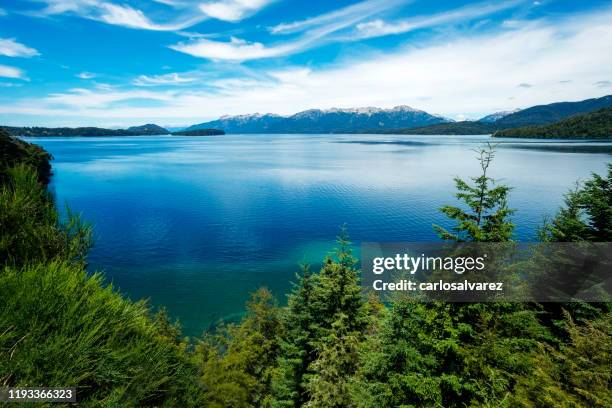 nahuel huapi lake - see nahuel huapi stock-fotos und bilder