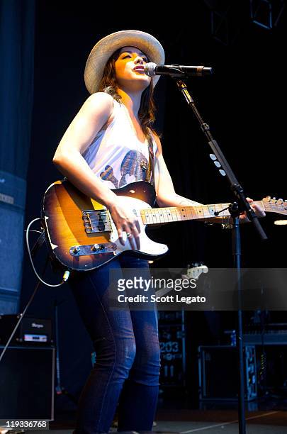 Michelle Branch performs at the Meadow Brook Music Festival on July 17, 2011 in Rochester, Michigan.