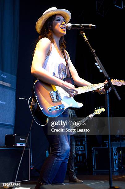 Michelle Branch performs at the Meadow Brook Music Festival on July 17, 2011 in Rochester, Michigan.