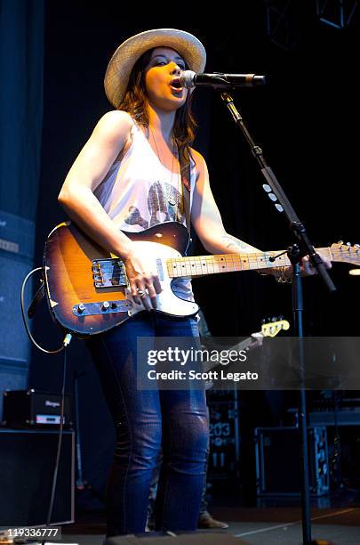 Michelle Branch performs at the Meadow Brook Music Festival on July 17, 2011 in Rochester, Michigan.