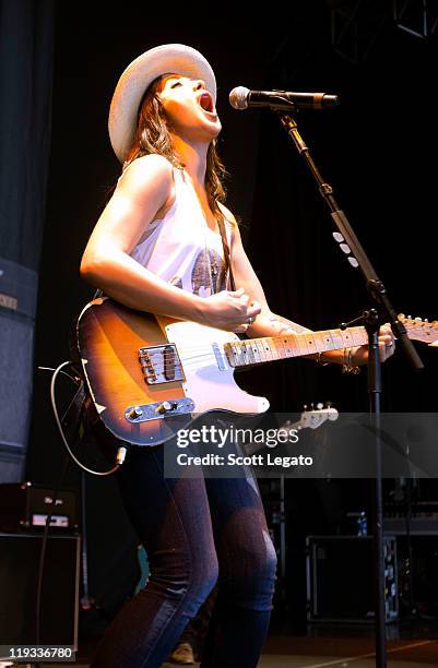 Michelle Branch performs at the Meadow Brook Music Festival on July 17, 2011 in Rochester, Michigan.