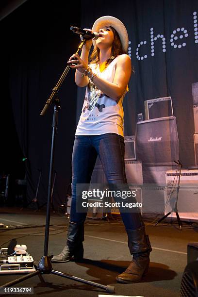 Michelle Branch performs at the Meadow Brook Music Festival on July 17, 2011 in Rochester, Michigan.