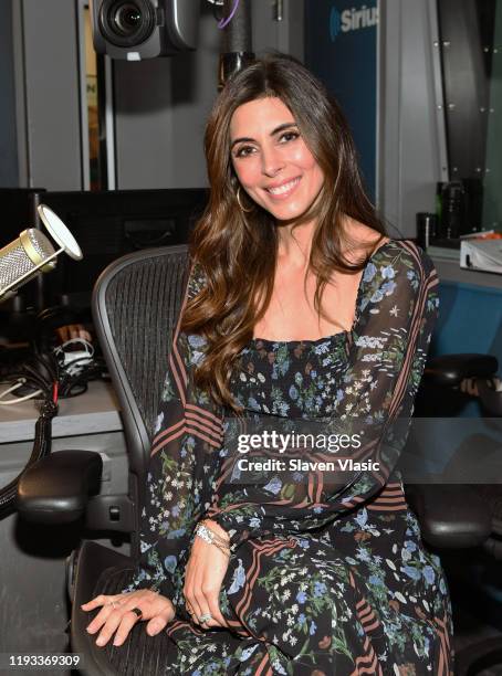 Actress Jamie-Lynn Sigler visits "Stars" with Michelle Collins at SiriusXM Studios on December 11, 2019 in New York City.