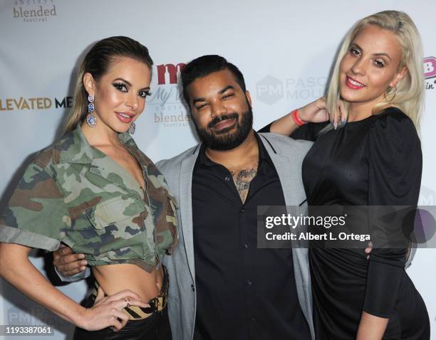 Savannah Lynx, Adrian Dev and Kristi Tucker arrive for Babes In Toyland Los Angeles Toy Drive held at Avalon on December 4, 2019 in Hollywood,...