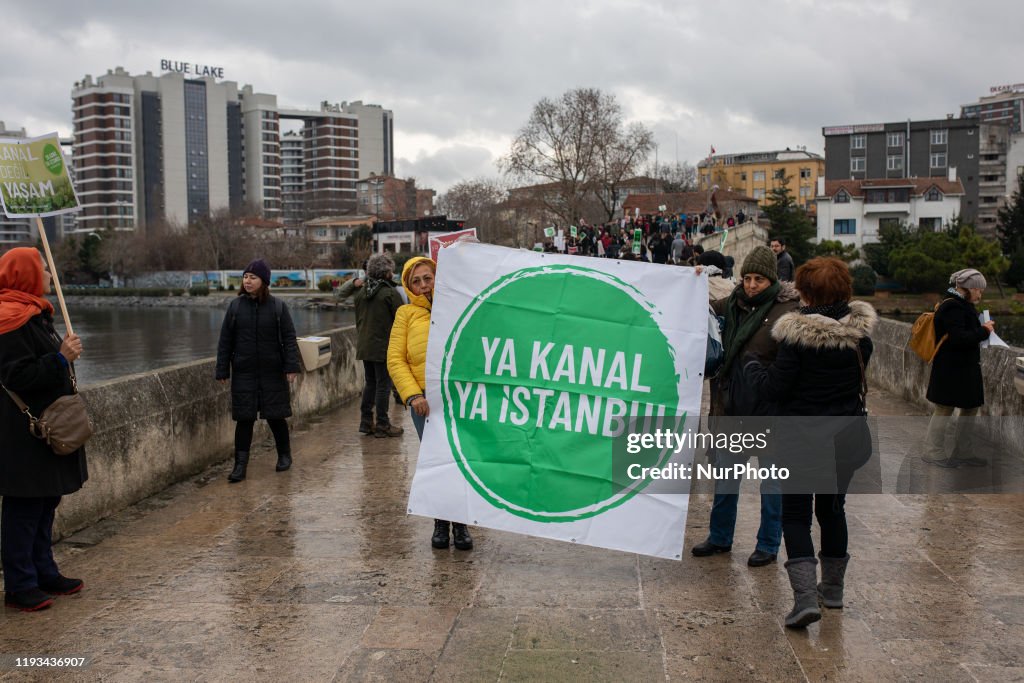 Protest Against The Canal Istanbul Project