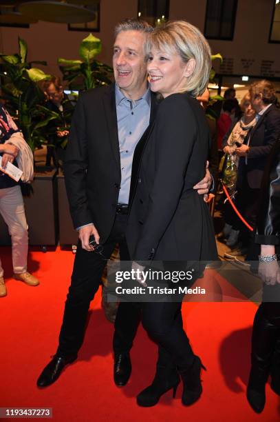 Claudia Jung and her husband Hans Singer attend the Smago Award 2020 at Mercure Hotel Moa on January 12, 2020 in Berlin, Germany.