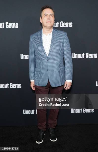 Tom Scharpling attends the premiere of A24's "Uncut Gems" at The Dome at Arclight Hollywood on December 11, 2019 in Hollywood, California.