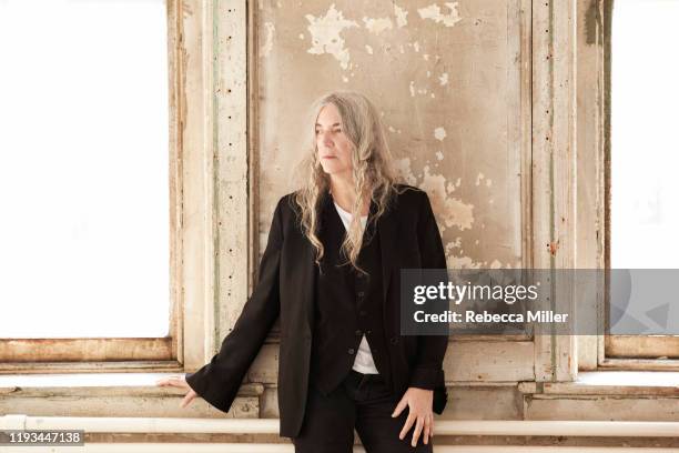 Singer, musician and poet Patti Smith is photographed at the Jane Ives Studio for the Washington Post on September 19, 2019 in New York, United...