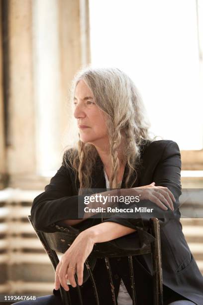 Singer, musician and poet Patti Smith is photographed at the Jane Ives Studio for the Washington Post on September 19, 2019 in New York, United...