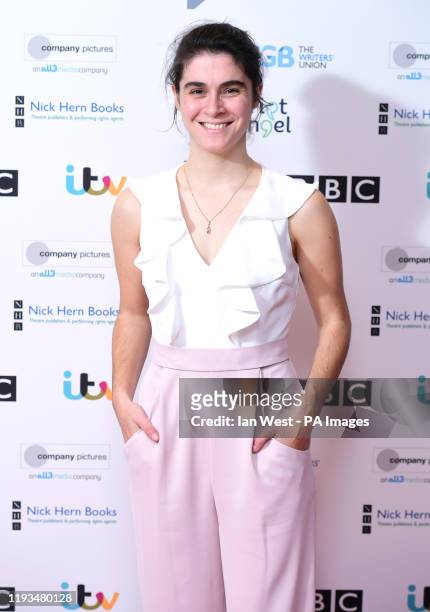 Sophie Petzal arrives at The Writers' Guild Awards 2020 held at the Royal College of Physicians, London.