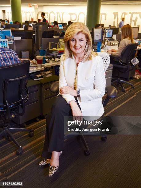 Author, founder of The Huffington Post, the founder and CEO of Thrive Global, Arianna Huffington is photographed for Der Spiegel Magazine on May 17,...