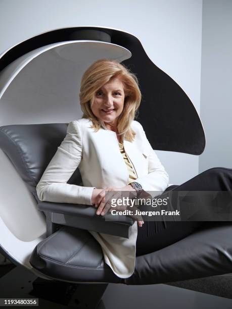 Author, founder of The Huffington Post, the founder and CEO of Thrive Global, Arianna Huffington is photographed for Der Spiegel Magazine on May 17,...