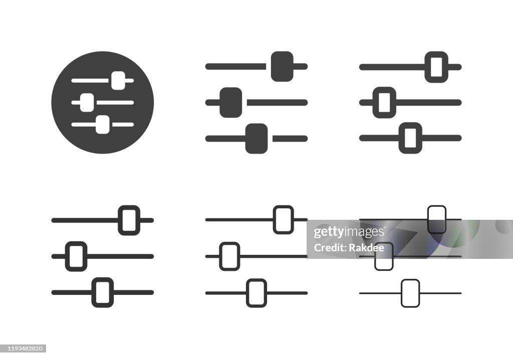 Audio Mixer Icons - Multi Series