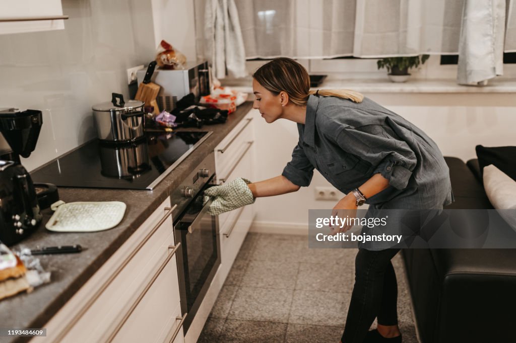 Preparing meal