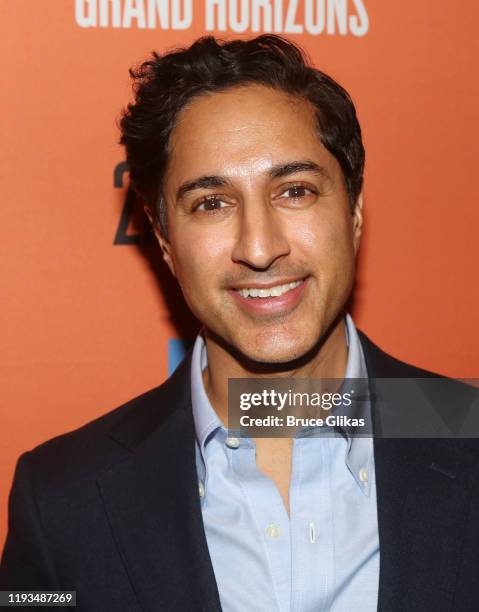 Maulik Pancholy attends a meet and greet for Second Stage Theater's upcoming production of "Grand Horizons" on Broadway at The Liberty Room at The...