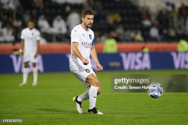 Gabriel Fernández Arenas of Al Sadd on the ball during the FIFA Club World Cup First Round between Al Sadd and Hienghène Sport at the Jassim bin...