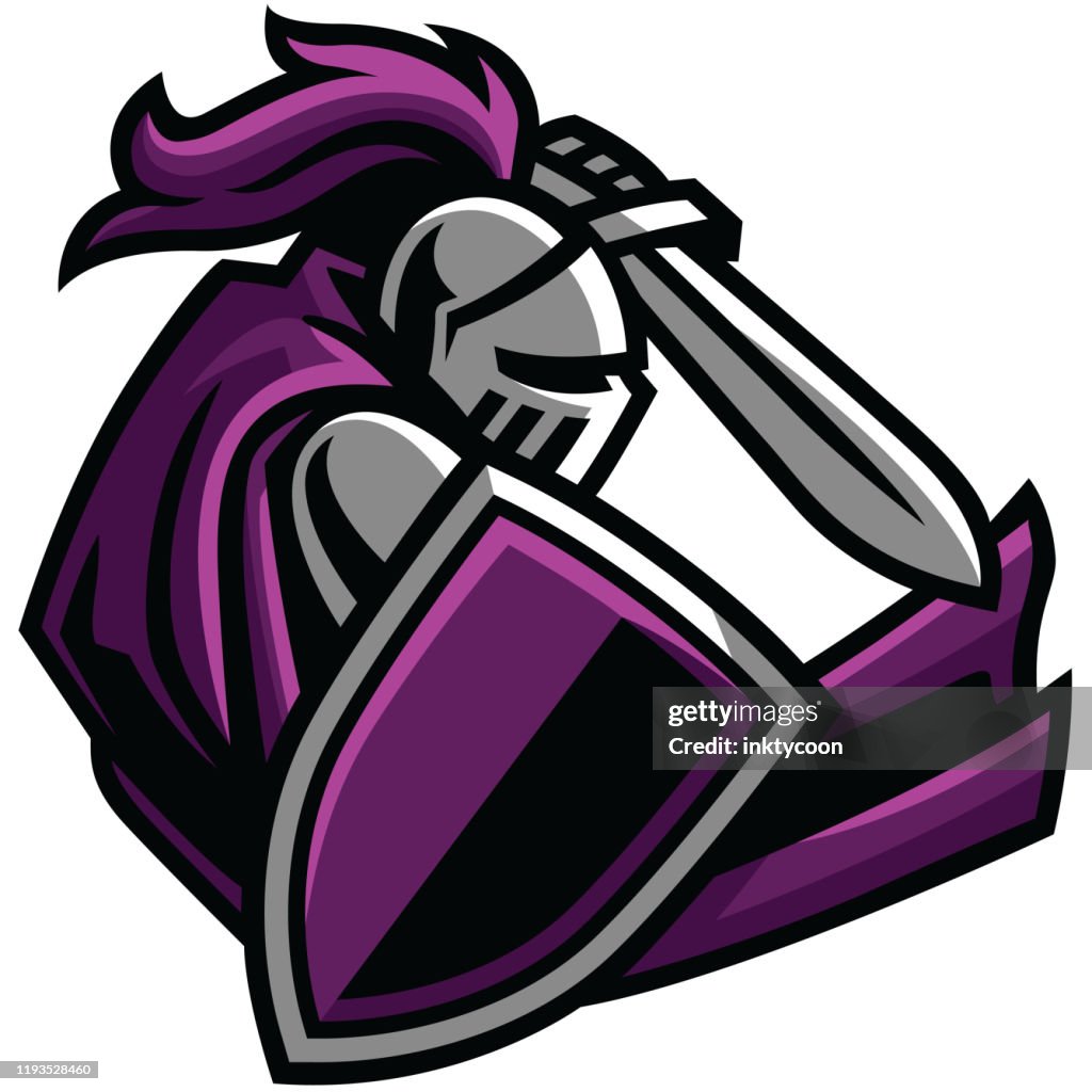 Un Nobile Cavaliere con posizione d'attacco con la spada.