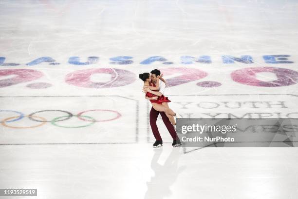 Miku / GUNARA Tyler from Canada compete in Figure Skating: Ice Dance Free Dance during 4 day of Winter Youth Olympic Games Lausanne 2020 in Skating...