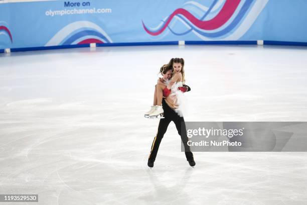 Irina and CIRISANO Dario from Russia compete in Figure Skating: Ice Dance Free Dance during 4 day of Winter Youth Olympic Games Lausanne 2020 in...