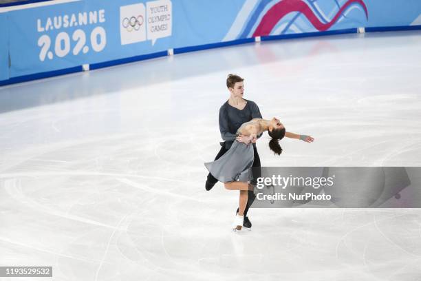 Sofya / SHUSTITSKIY Alexander from Russia compete in Figure Skating: Ice Dance Free Dance during 4 day of Winter Youth Olympic Games Lausanne 2020 in...